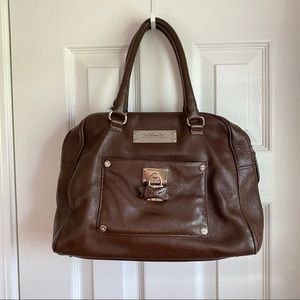 My Flat in London Brown Leather Handbag, New Without Tags!